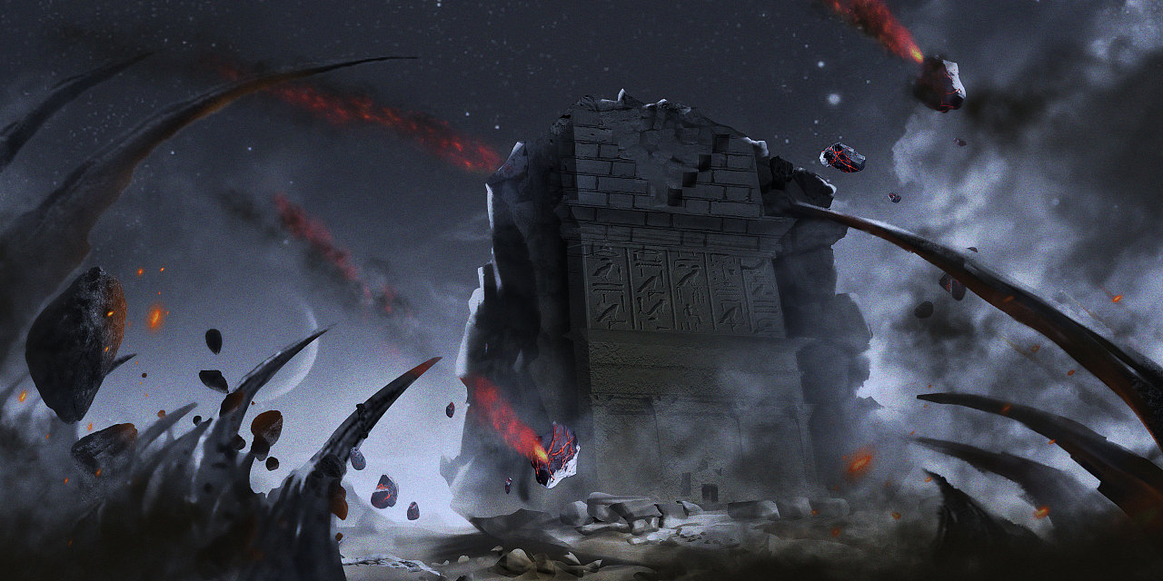 游戏原画kv背景创作学生作品欣赏