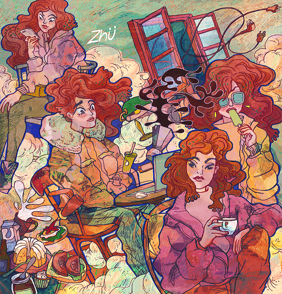 宅（图ZMTk1MDQ4NzY4） - 创作习作 - 站酷设计师酱紫猪原创素材 - 站酷ZCOOL