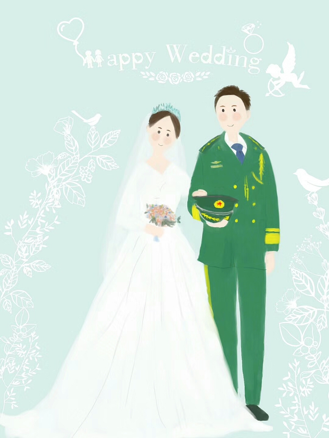情侣插画（图ZOTg1NTEzNDg=） - 商业插画 - 站酷设计师咸鱼安原创素材 - 站酷ZCOOL