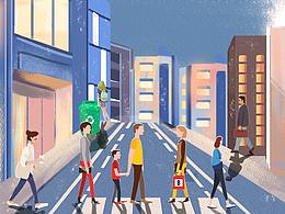 公司最近的插画作品