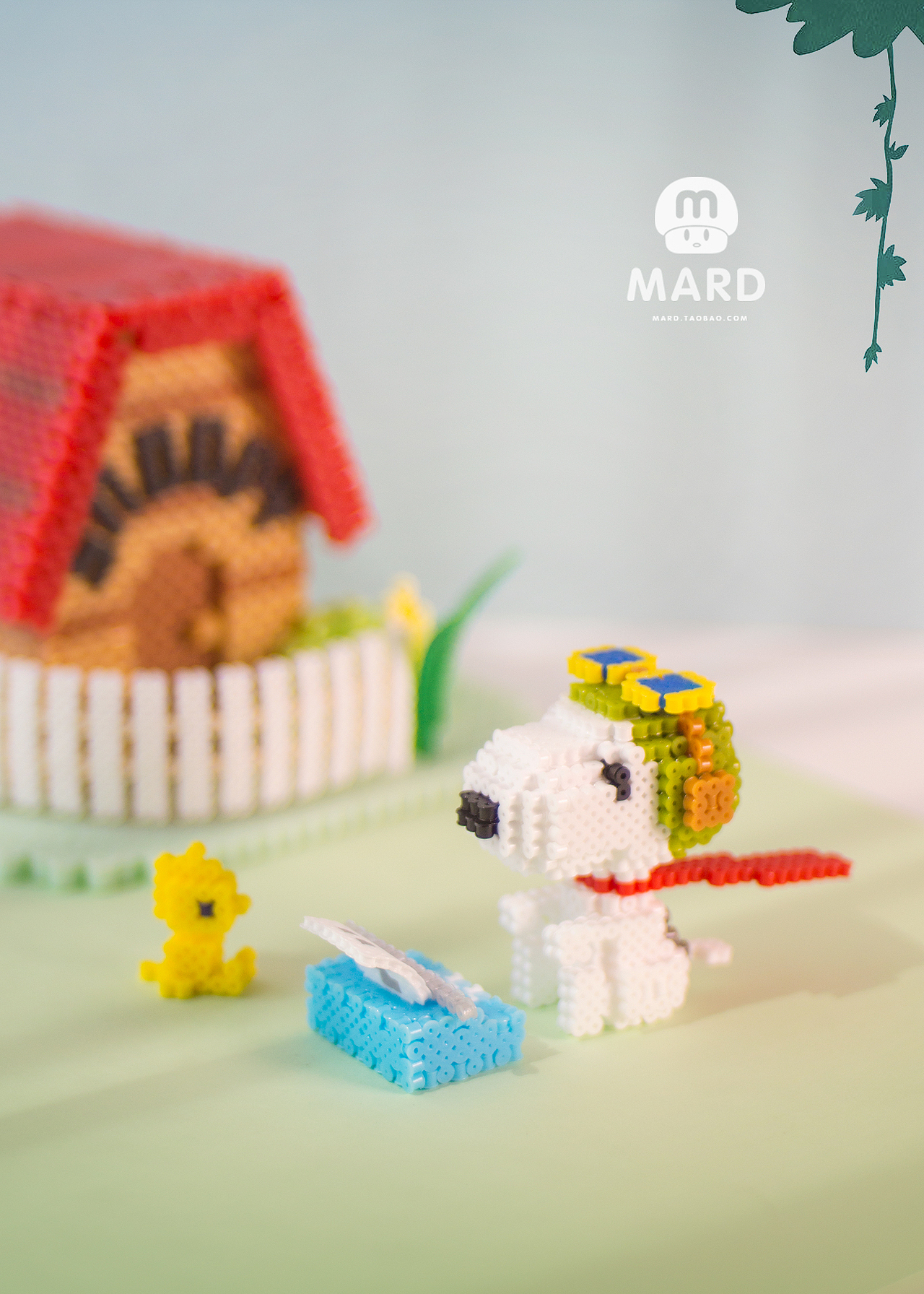 MARD拼豆原创-史努比日历屋