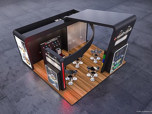 宠物展  展会  展位  3d设计