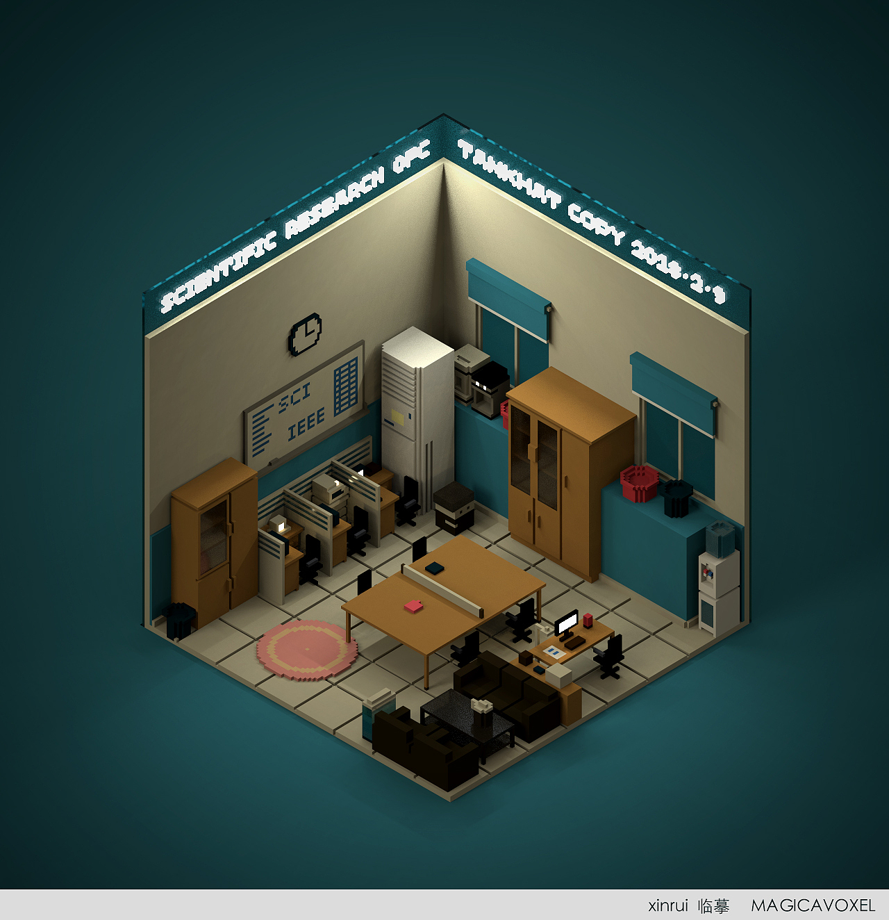 【临摹】像素化办公室（图ZMTA0OTEyODA0） - 场景 - 站酷设计师冰棍儿RUI原创素材 - 站酷ZCOOL