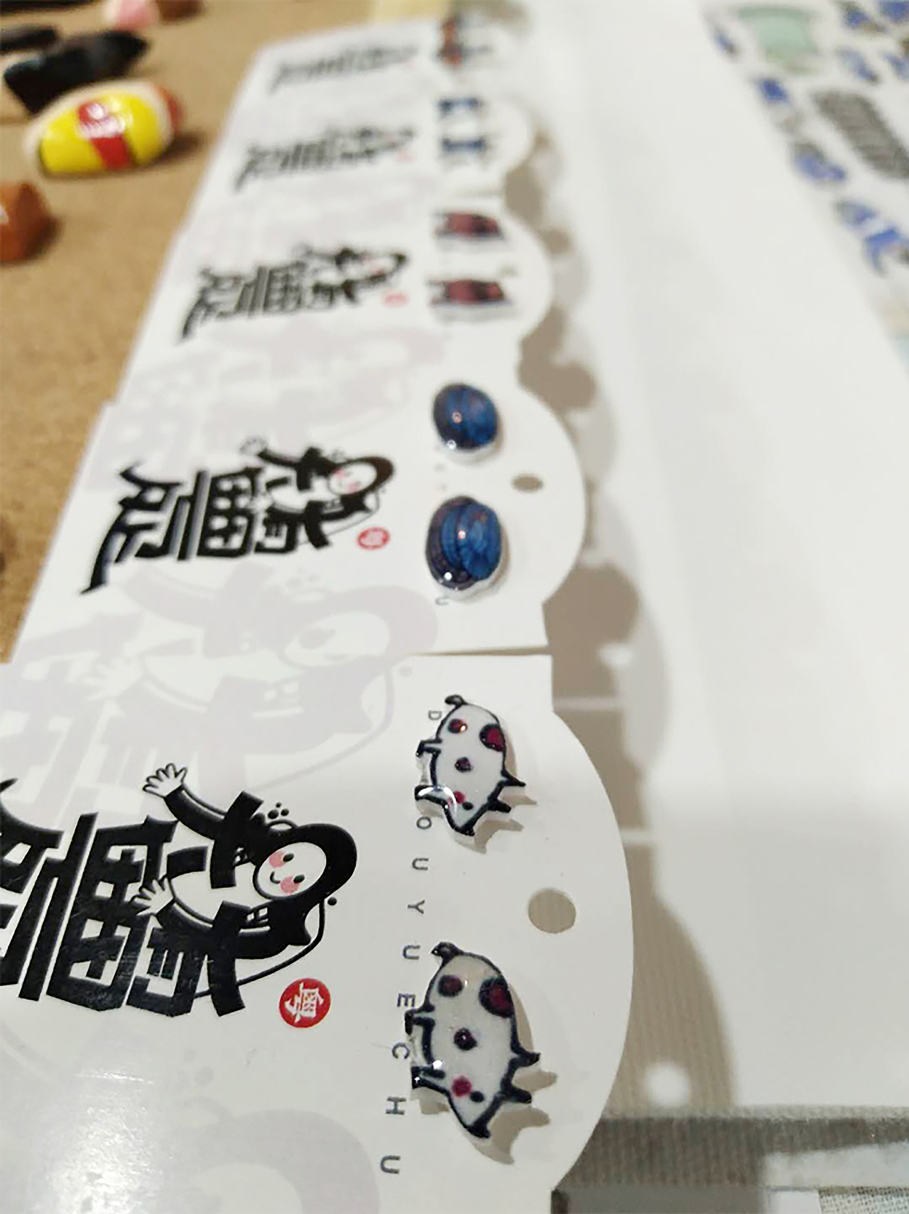 纯手工耳钉展示