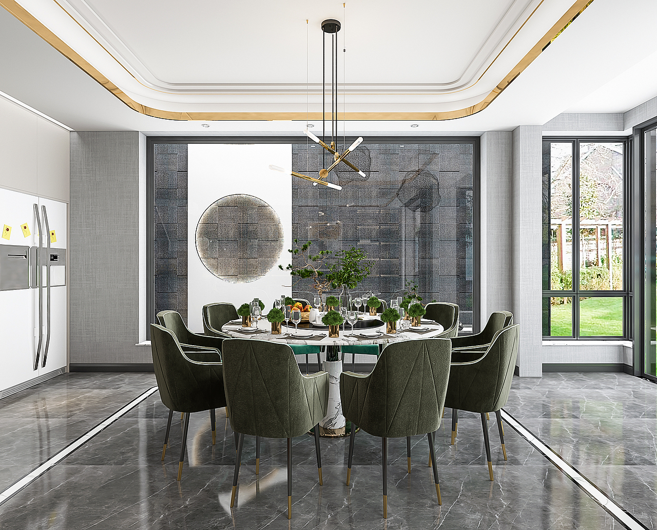 择木创建设计表现 ——后现代风格家装别墅