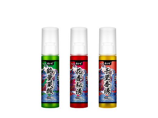 诱鱼小药包装设计标签不干胶渔具户外饵料包装鱼饵包装