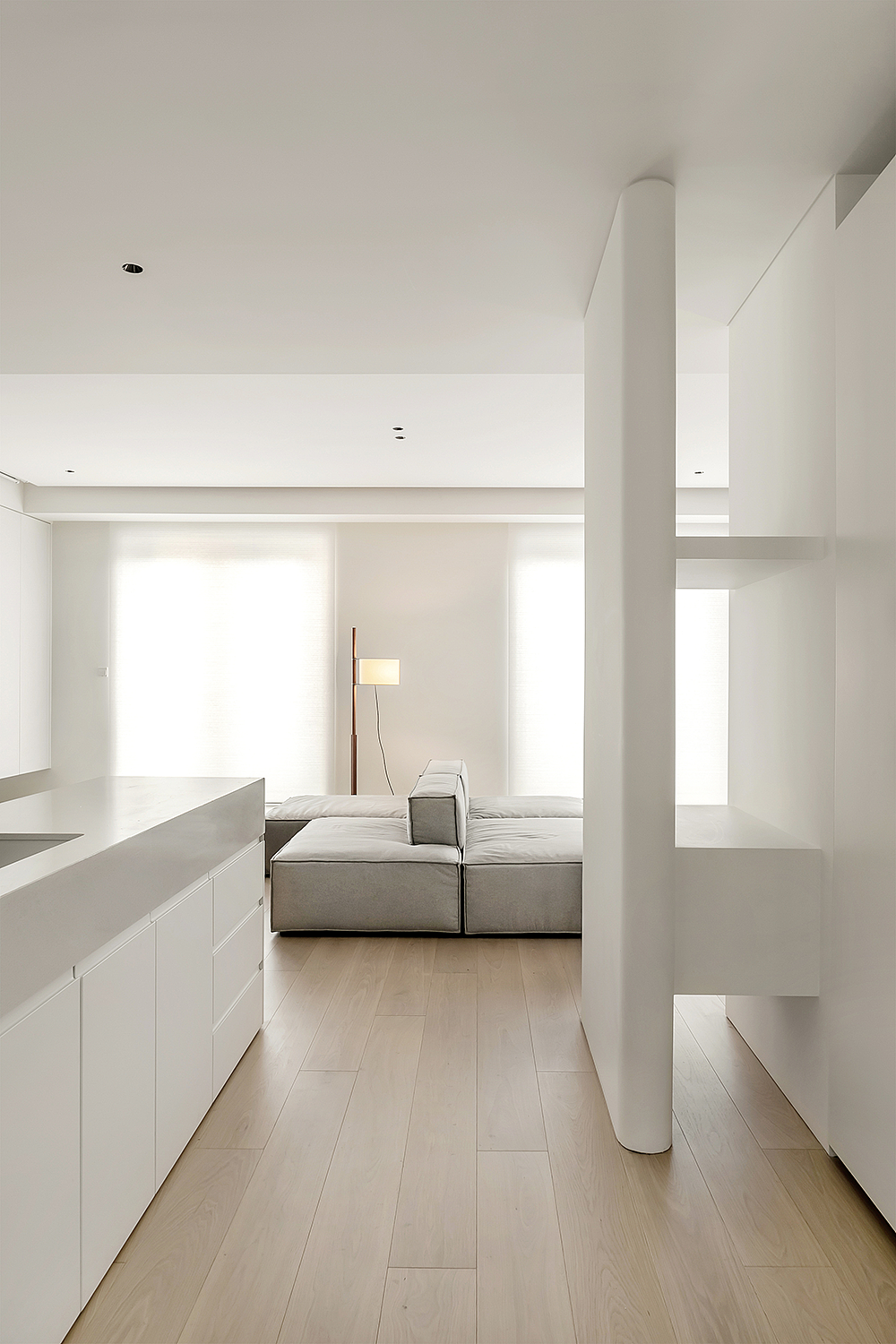 146㎡极简公寓,迷人的白色!