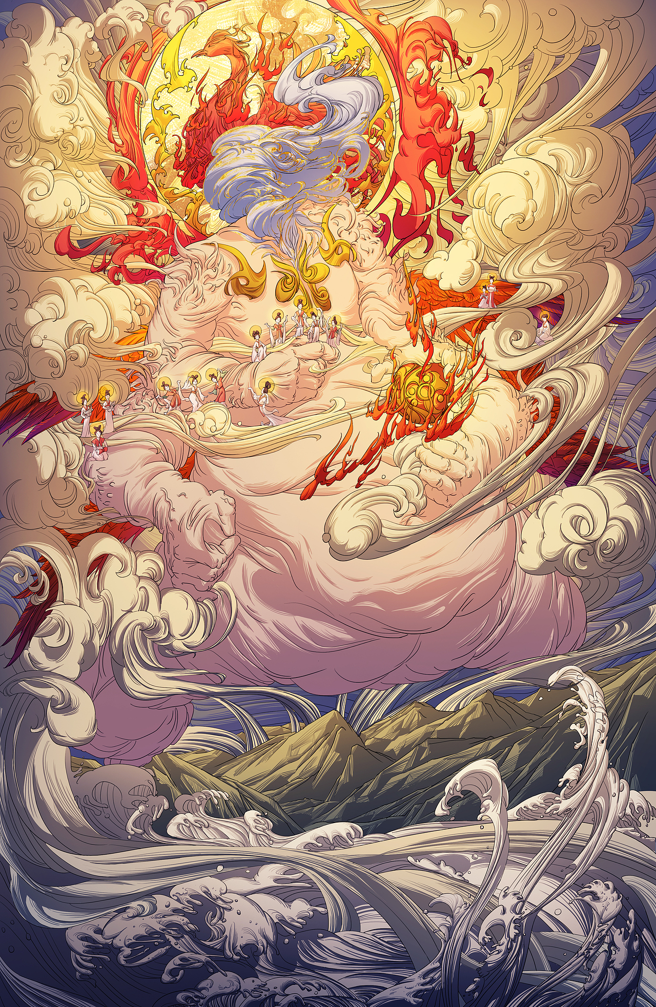 帝江（图ZMzIyNzUzNjg0） - 商业插画 - 站酷设计师天机波路原创素材 - 站酷ZCOOL