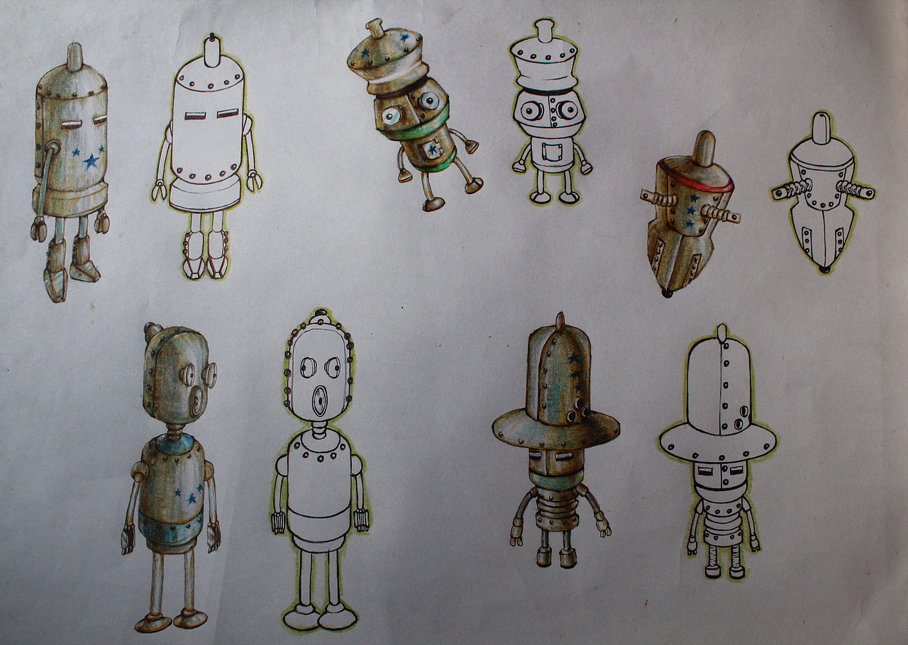 参考机械迷城创作角色