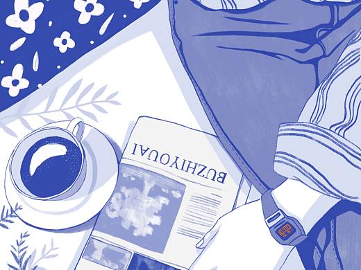 午后小憩（個人主頁-ZNDc5OTU5MDQ=） - 商業(yè)插畫 - 站酷設(shè)計師lien一原創(chuàng)素材 - 站酷ZCOOL