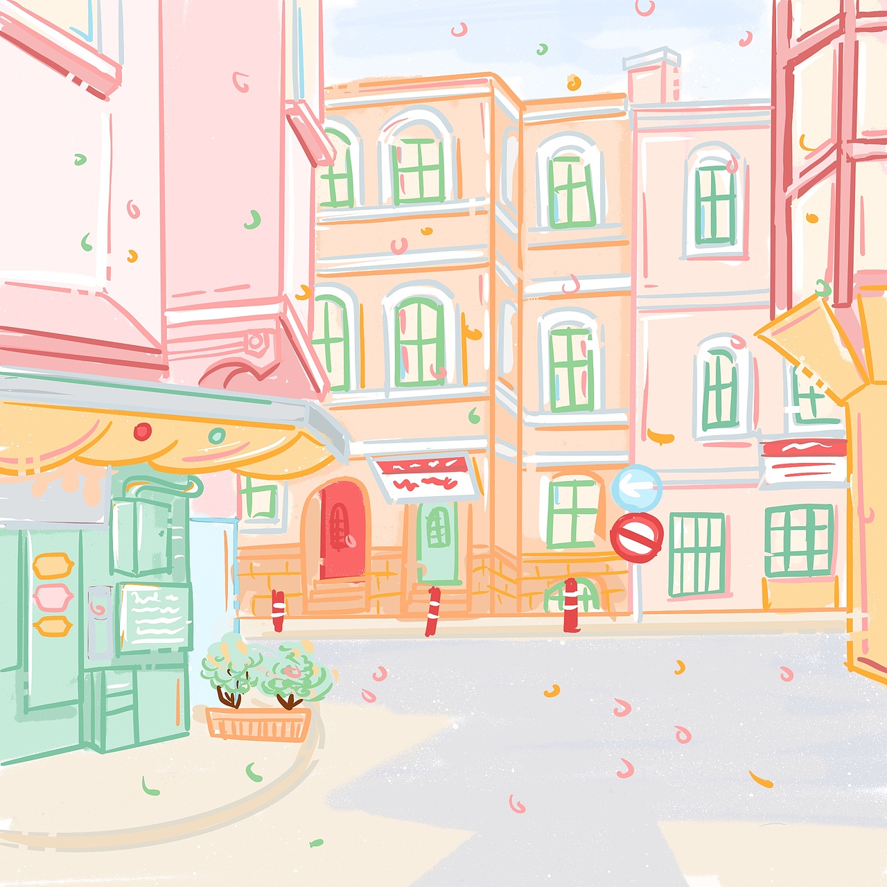 城市风光（图ZMjMzNDQwNDAw） - 创作习作 - 站酷设计师小懒莓原创素材 - 站酷ZCOOL
