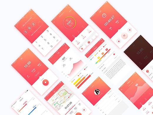 运动记录 APP UI视觉界面设计（个人主页-ZMjY1Nzk2MDg=） - APP界面 - 站酷设计师闻佳敏原创素材 - 站酷ZCOOL
