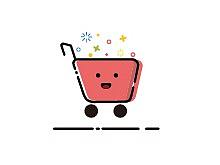 一組MBE風(fēng)格購物車圖標(biāo)