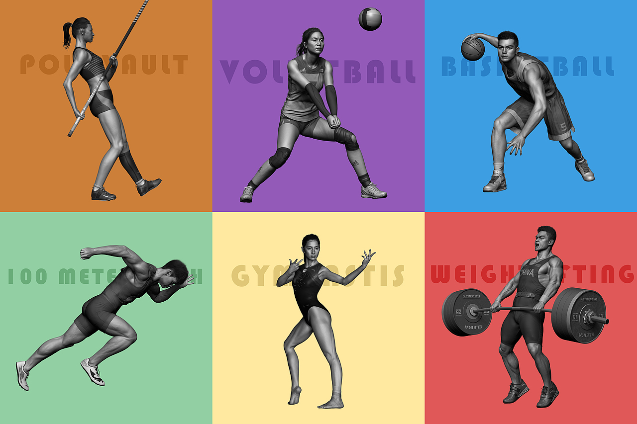 奥运_运动员系列合集展示（图ZMjgxNTkyNDUy） - 人物/生物 - 站酷设计师模道坊原创素材 - 站酷ZCOOL