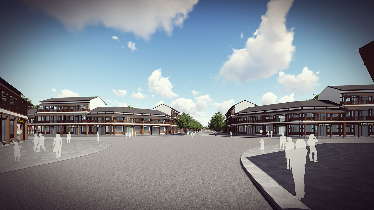 十字交叉口效果