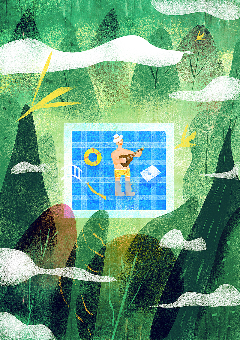 一首歌一幅画（图ZODI3OTg1ODA=） - 商业插画 - 站酷设计师拔白萝卜原创素材 - 站酷ZCOOL