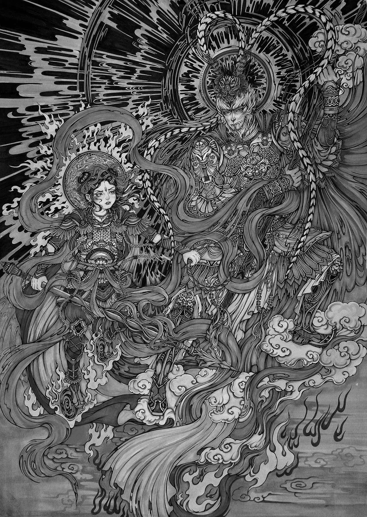 斗法——齐天大圣vs哪吒三太子