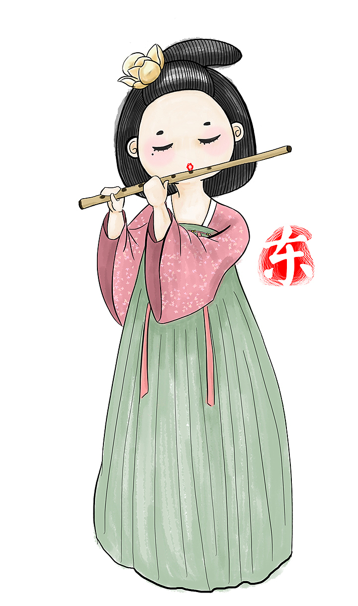 东海娘娘形象设定（图ZMTAwNDEyNTcy） - 单幅漫画 - 站酷设计师石嬴沄竺原创素材 - 站酷ZCOOL