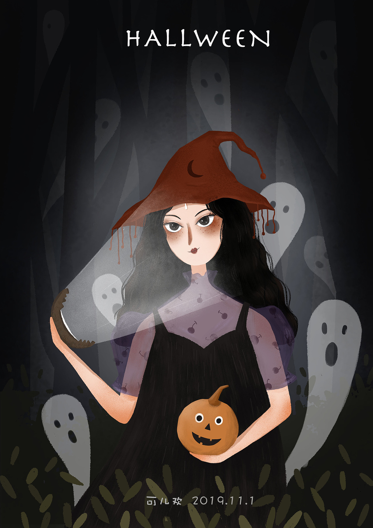 万圣节🎃（图ZMTgzMTAwNDA0） - 绘本 - 站酷设计师奈奈Nana1原创素材 - 站酷ZCOOL