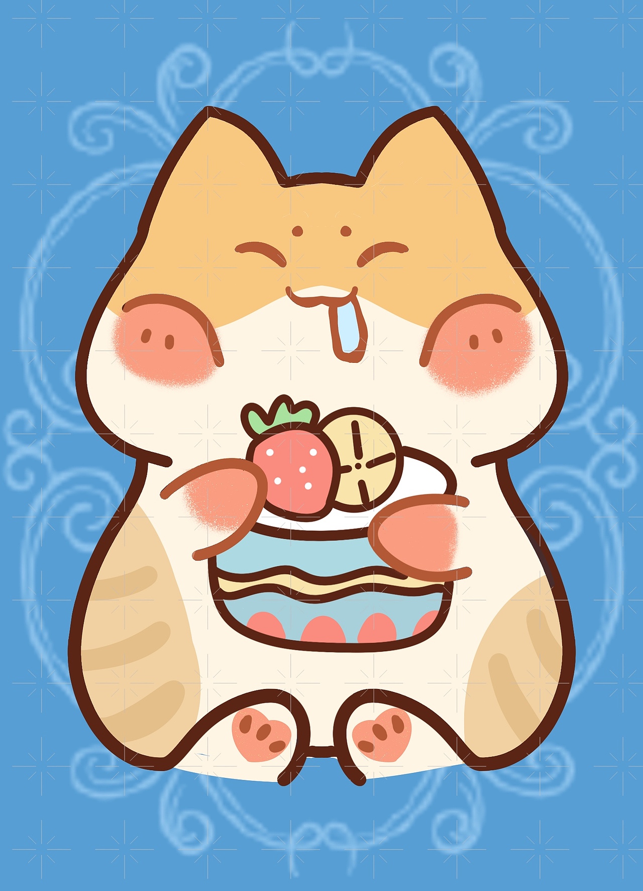 猫咪快餐店食物插画Ip设计（图ZMzgzNTg3ODA0） - 商业插画 - 站酷设计师竹子呐呐原创素材 - 站酷ZCOOL