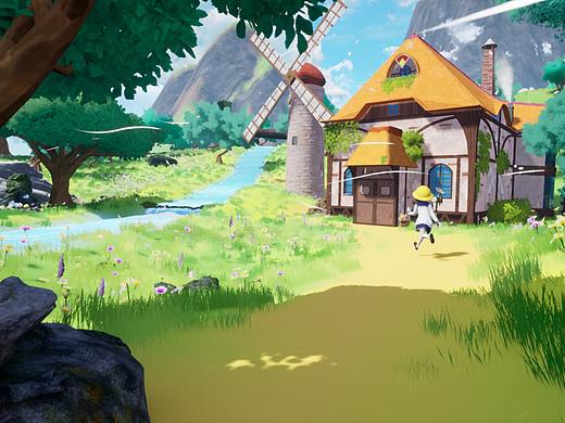 UE4-卡通风格草原建筑渲染（个人主页-ZNTMzNjE4MDg=） - 场景 - 站酷设计师小痴666原创素材 - 站酷ZCOOL