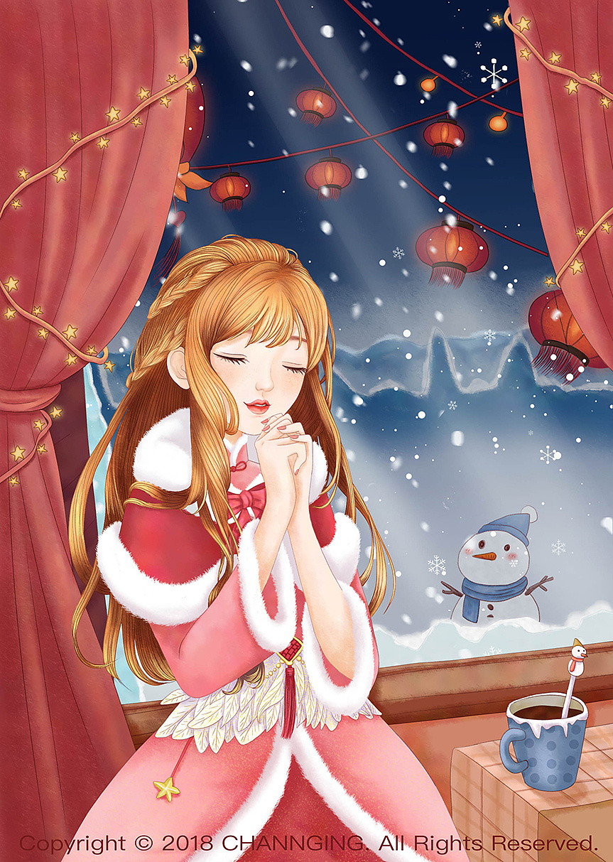 意林小星星杂志封面插画少女们