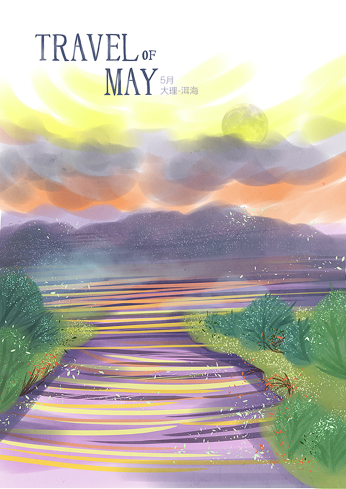 插画记 | 中国月份旅行插画系列（图ZODA4NzAxOTI=） - 商业插画 - 站酷设计师猫与婵原创素材 - 站酷ZCOOL