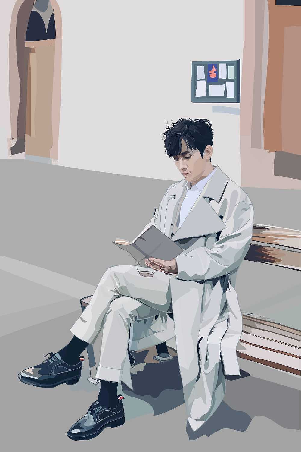 flash绘画朱一龙（巴塞尔）（图ZMTUxMTYwMjA0） - 创作习作 - 站酷设计师麦芽么么原创素材 - 站酷ZCOOL