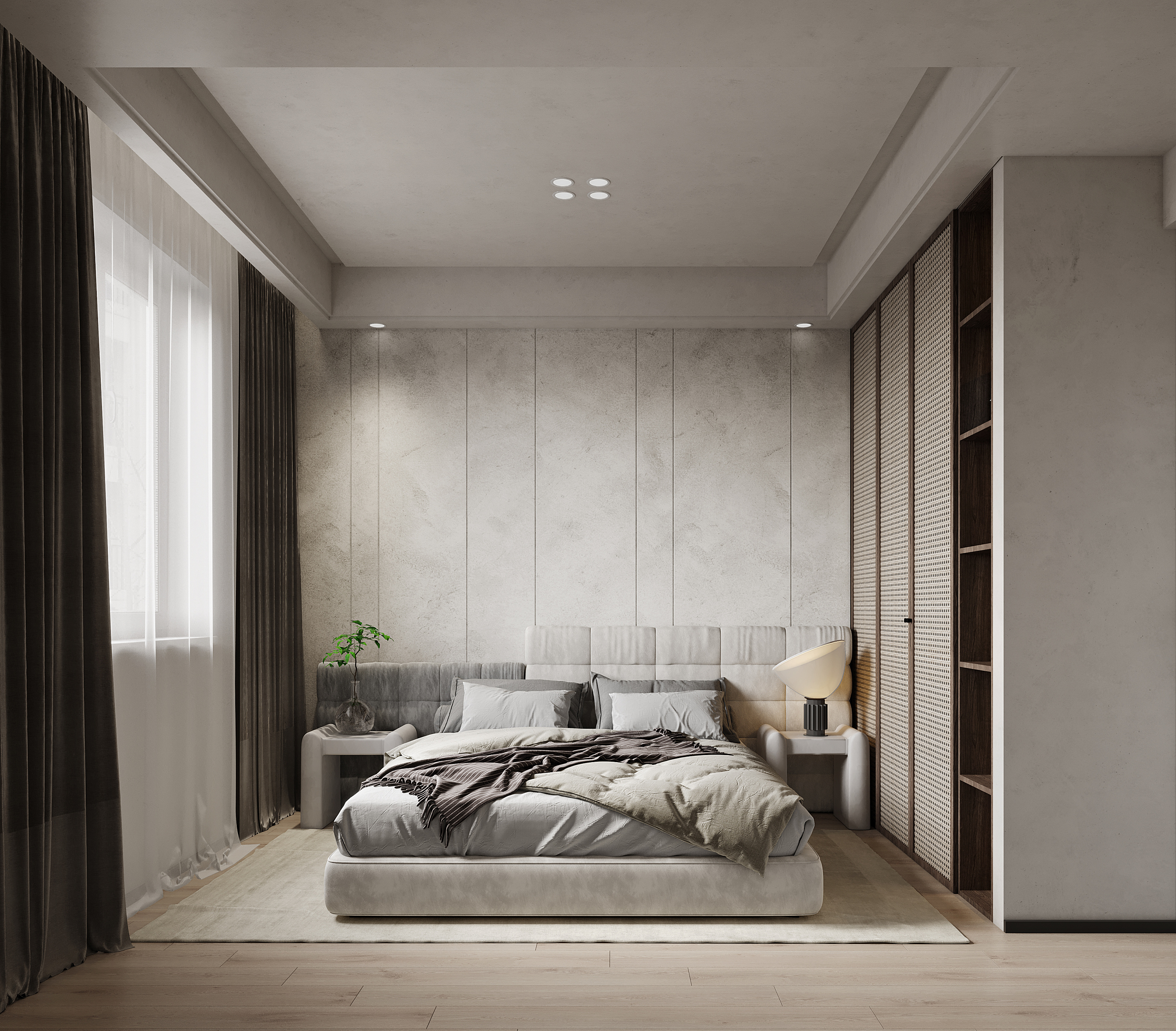 现代侘寂风 卧室