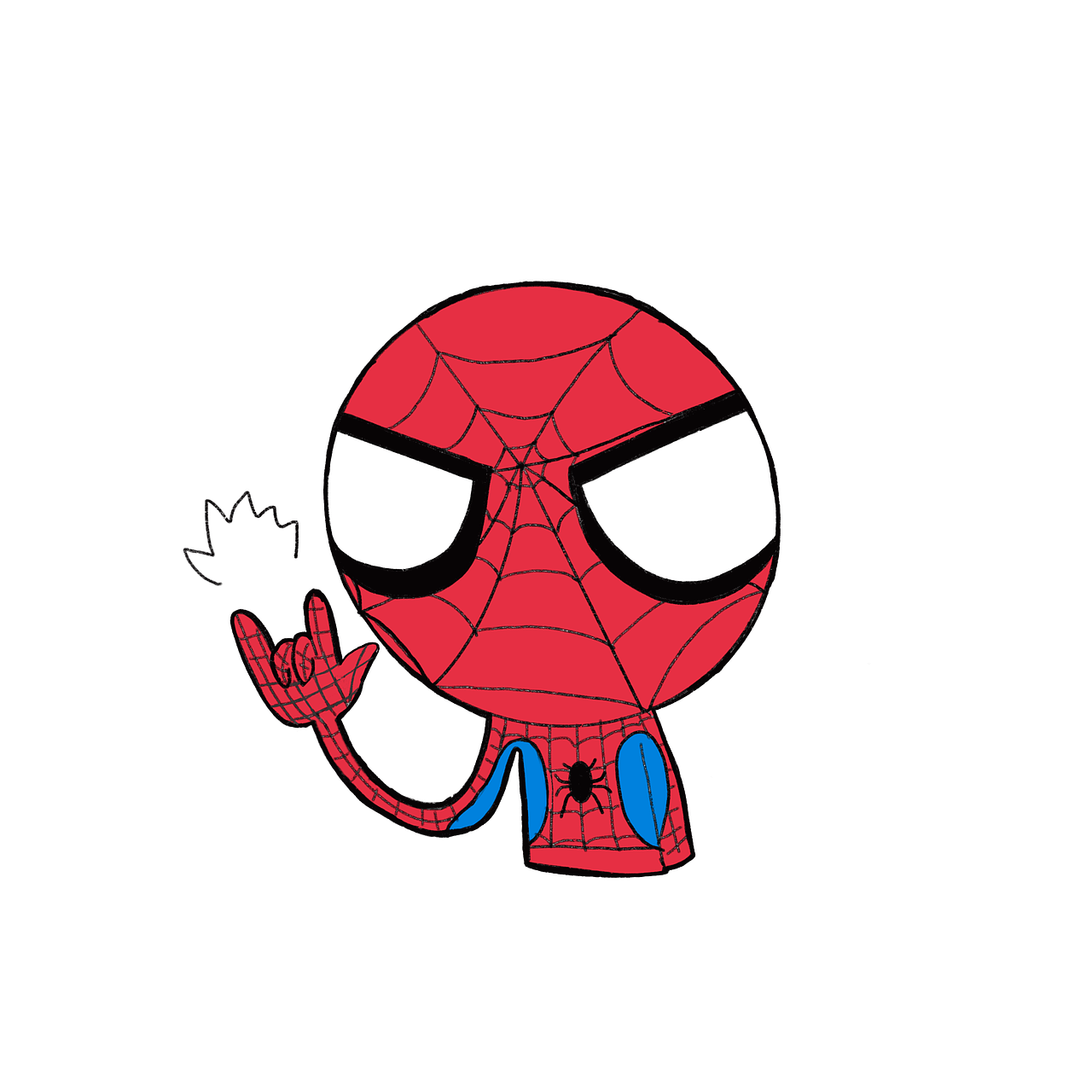 【procreate】蜘蛛侠宇宙Q版（图ZMjA2NjY4NzA0） - 创作习作 - 站酷设计师Jennifer727原创素材 - 站酷ZCOOL