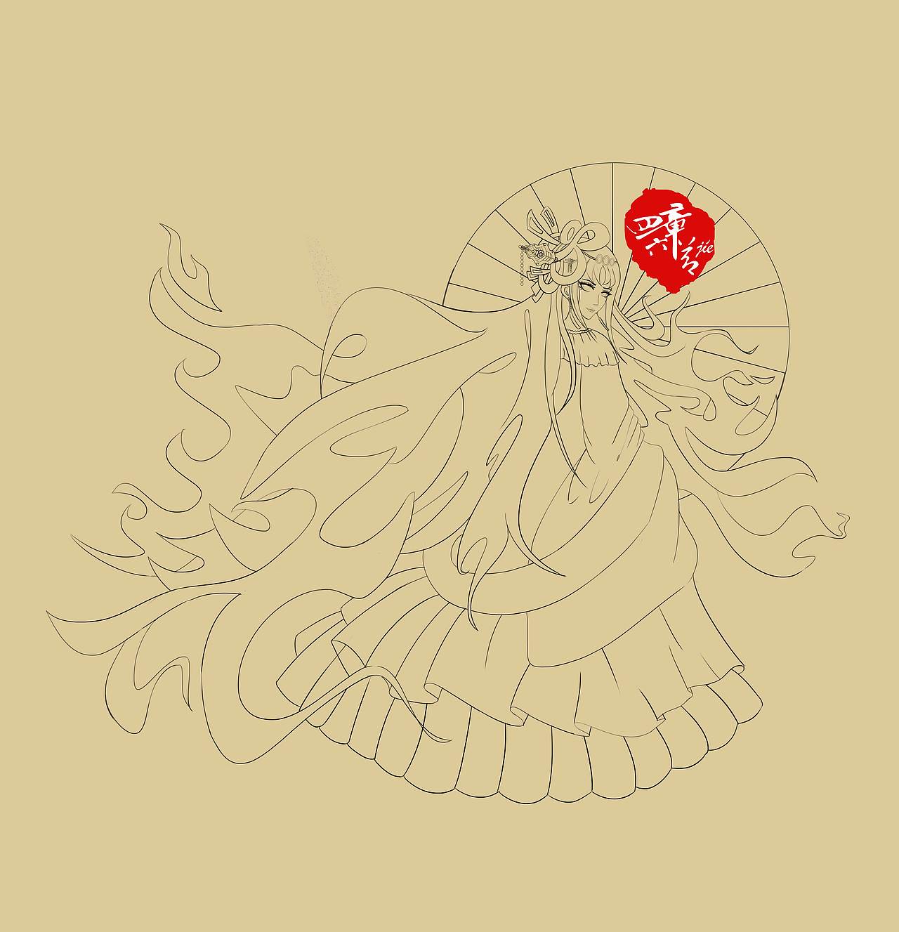 原创古风汉服女孩