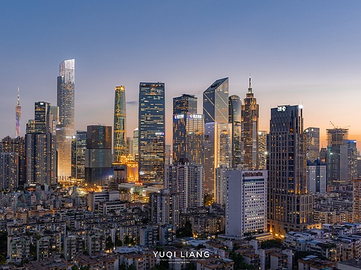 广州珠江新城 花城广场建筑群