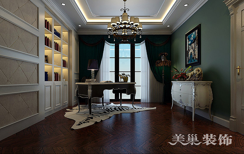 郑州金沙湖高尔夫观邸380平独栋别墅简欧风格装修案例（图ZNzQ2MTk3MTI=） - 家装设计 - 站酷设计师美巢装饰小灰灰原创素材 - 站酷ZCOOL