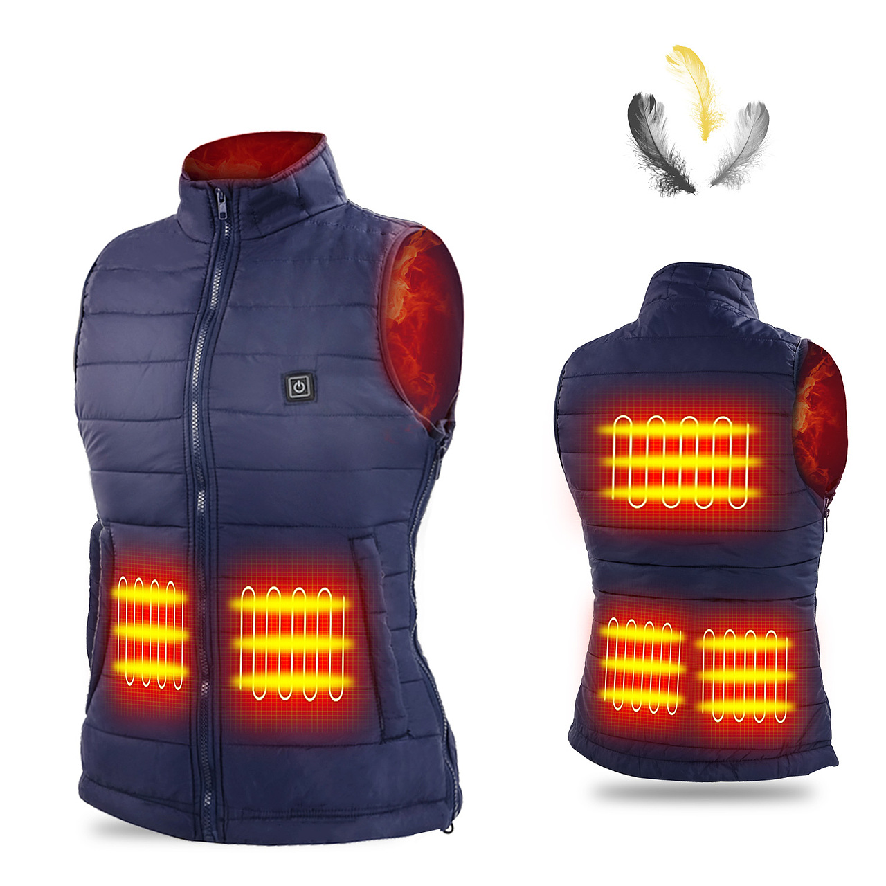 加热马甲女装(亚马逊)