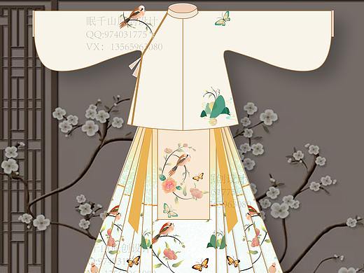 【肩上蝶】眠千山汉服原创设计