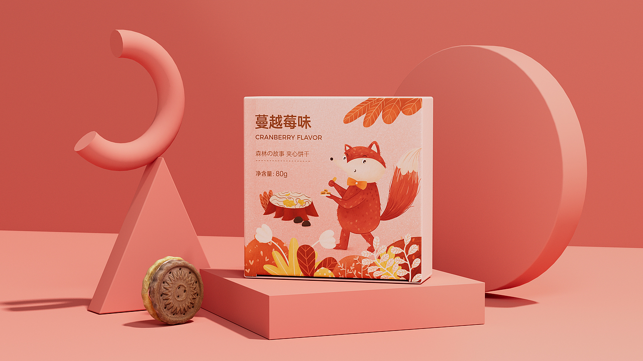 森林の故事曲奇饼干包装设计