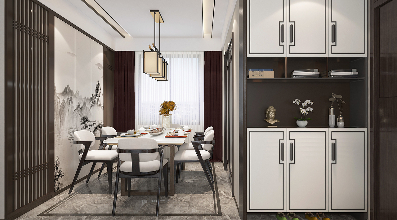 GX新中式样板房（图ZMjEyNTkzMjk2） - 家装设计 - 站酷设计师果果先生原创素材 - 站酷ZCOOL