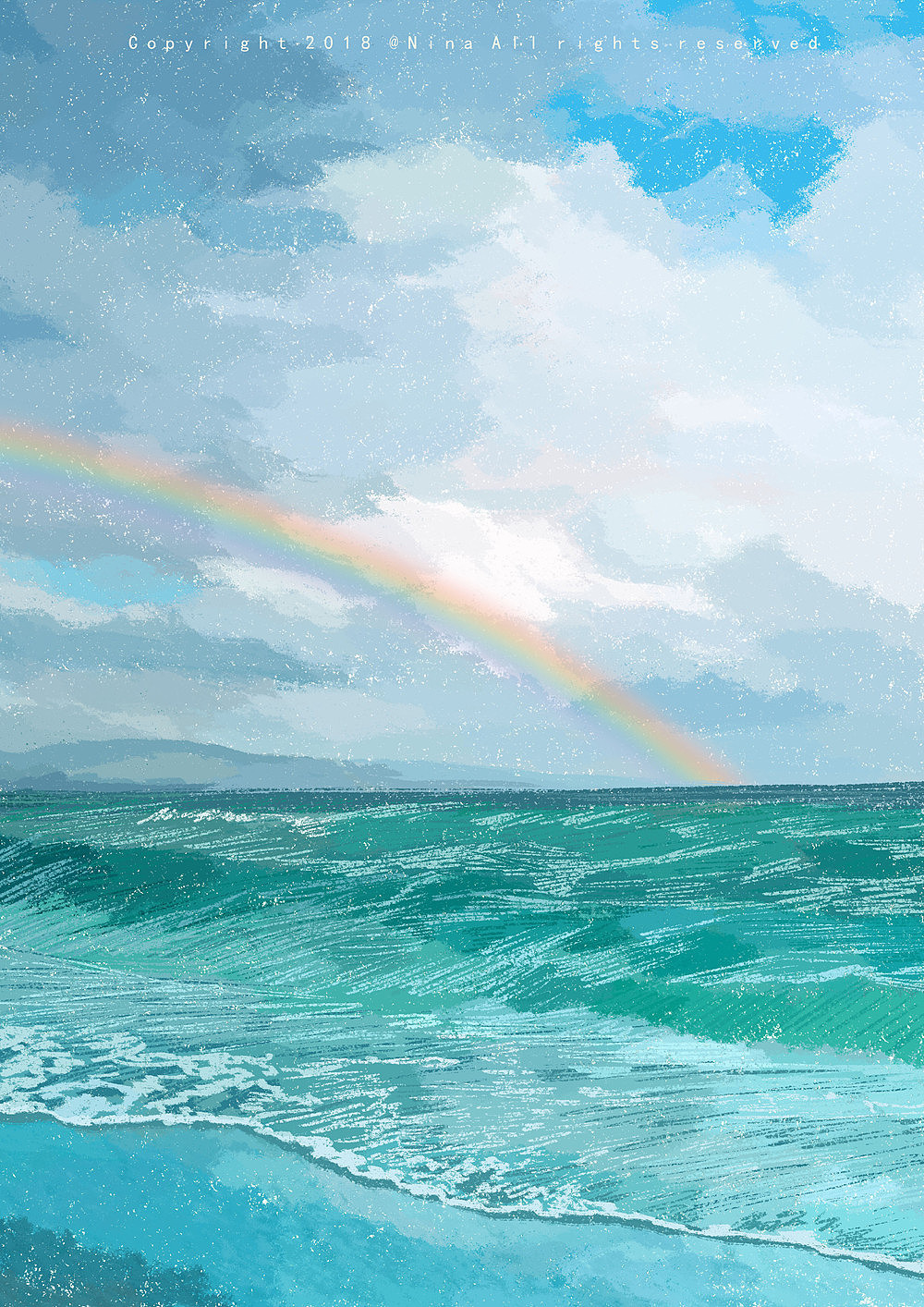 雨后彩虹（图ZMTM0MDYxNzgw） - 艺术插画 - 站酷设计师Joynii原创素材 - 站酷ZCOOL