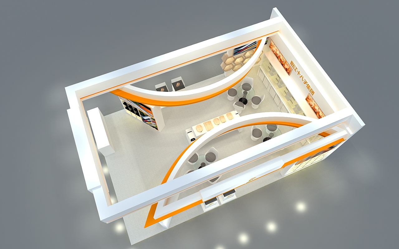 阳江十八刀具展示设计展会3d效果图
