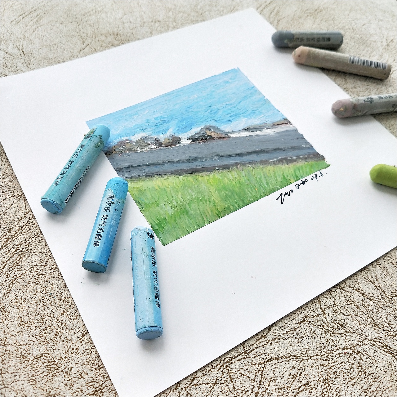 一些油画棒练习（图ZMjE1MzM2MTcy） - 艺术插画 - 站酷设计师aboutzjx原创素材 - 站酷ZCOOL