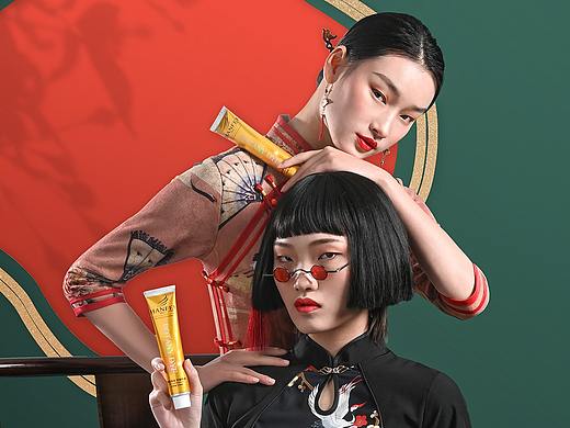 美妆摄影丨国潮风染发剂 x 光影集 PXMIX