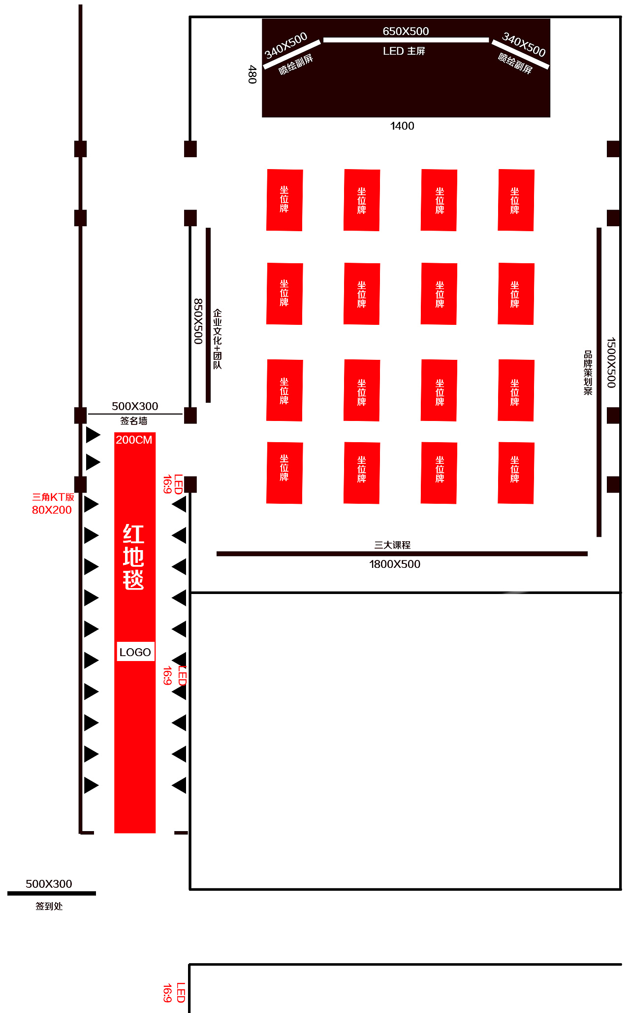 招商会场地布置