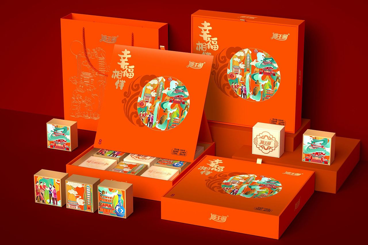 滕王阁月饼礼盒（图ZMzI1NzkwMDQw） - 包装 - 站酷设计师巨灵设计_何以至原创素材 - 站酷ZCOOL