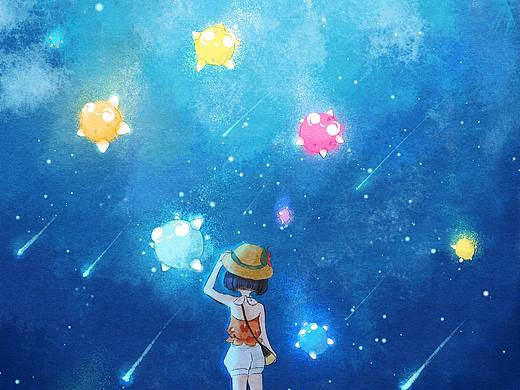 星墜（個人主頁-ZMjk4ODQwMTY=） - 創(chuàng)作習作 - 站酷設計師紙夏原創(chuàng)素材 - 站酷ZCOOL