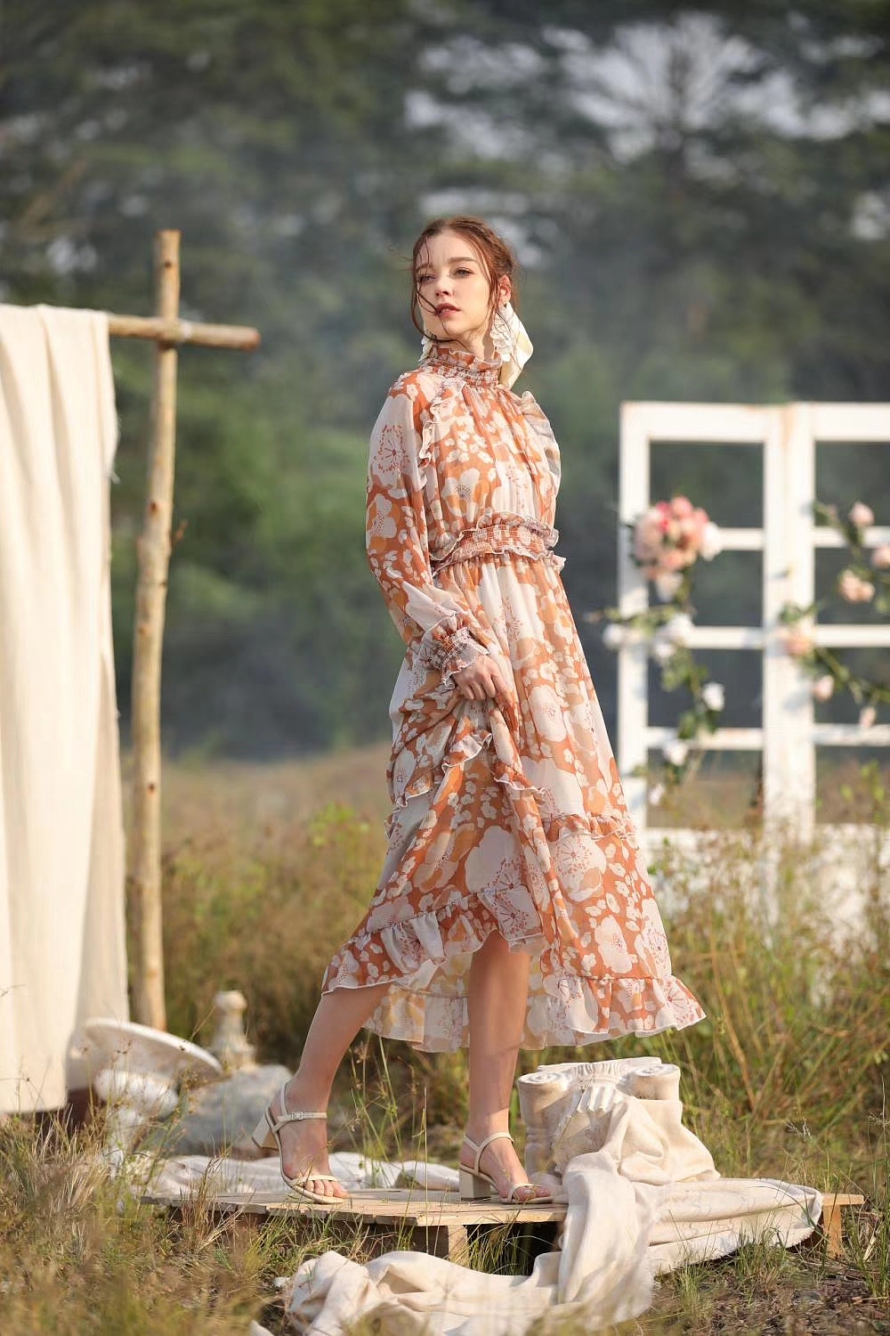 人物女装摄影-外景拍摄