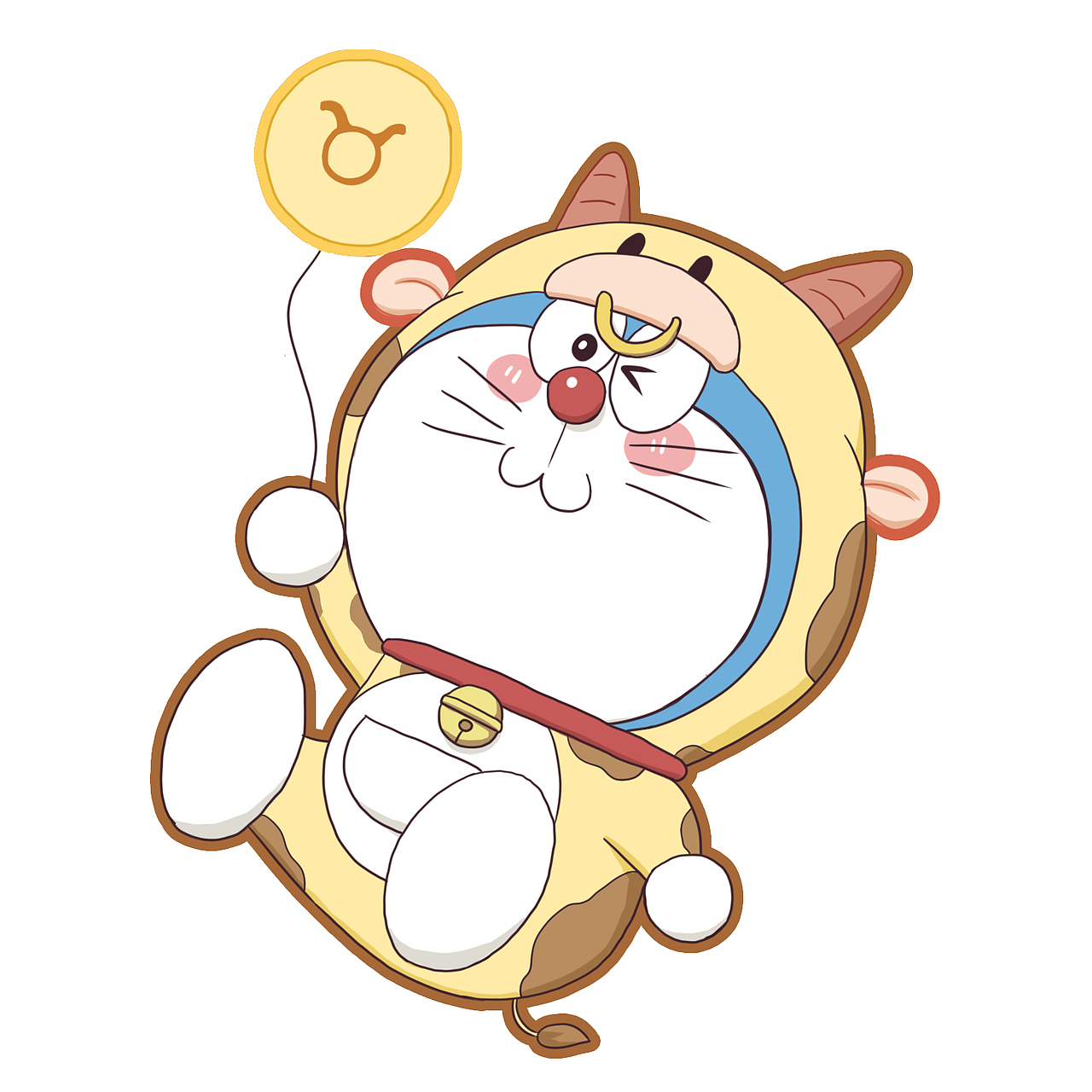 原创哆啦a梦12星座头像系列