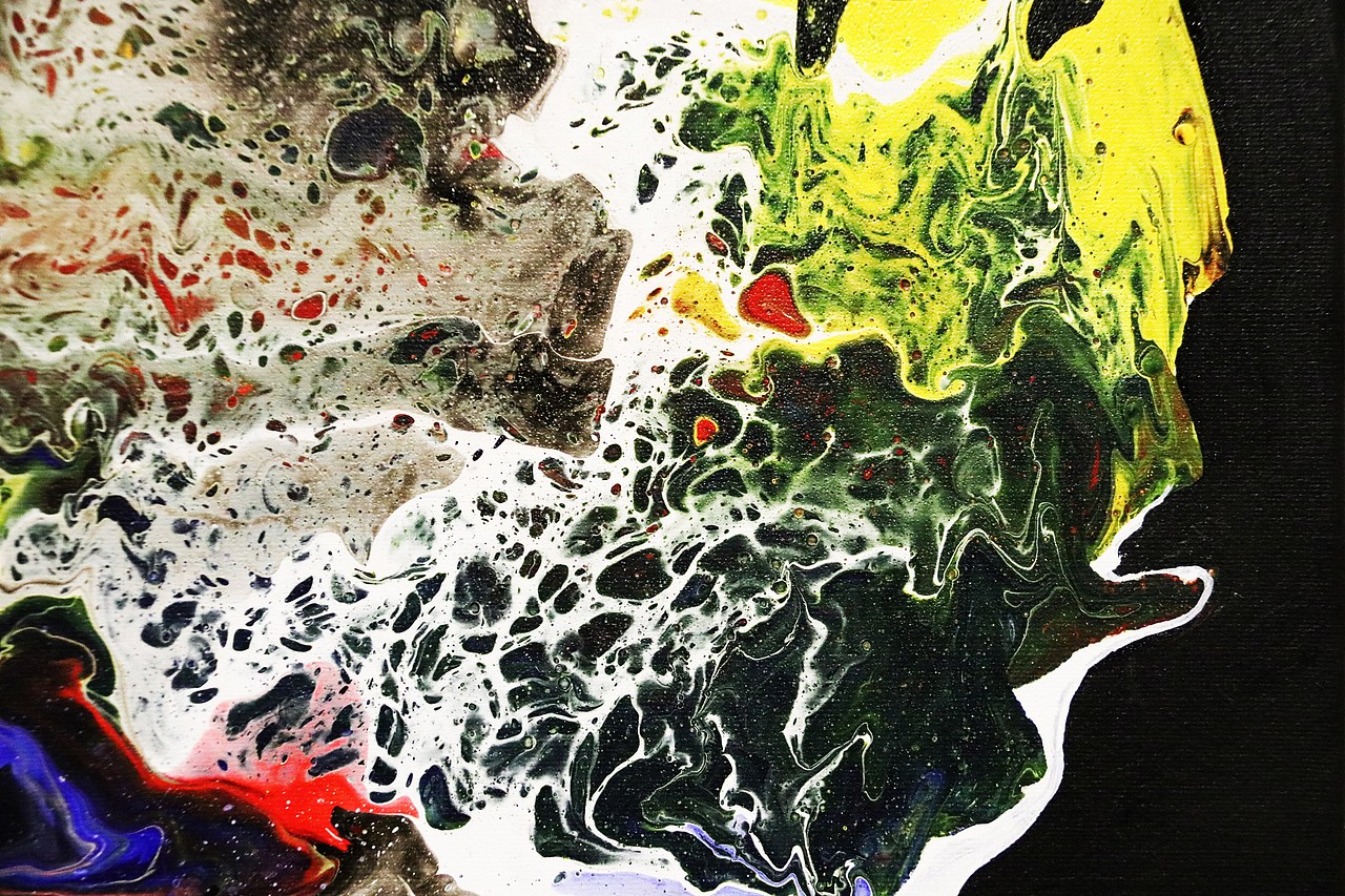 幻化泼彩——甘露作品：梦中桃源（图ZMTA2ODM3Mjk2） - 绘画 - 站酷设计师幻化泼彩原创素材 - 站酷ZCOOL