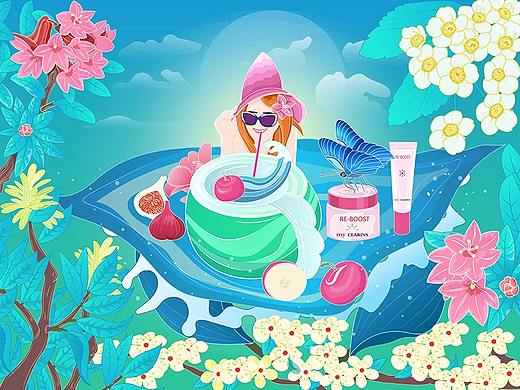#my CLARINS寻找天然好食肌#美肌深林里女神