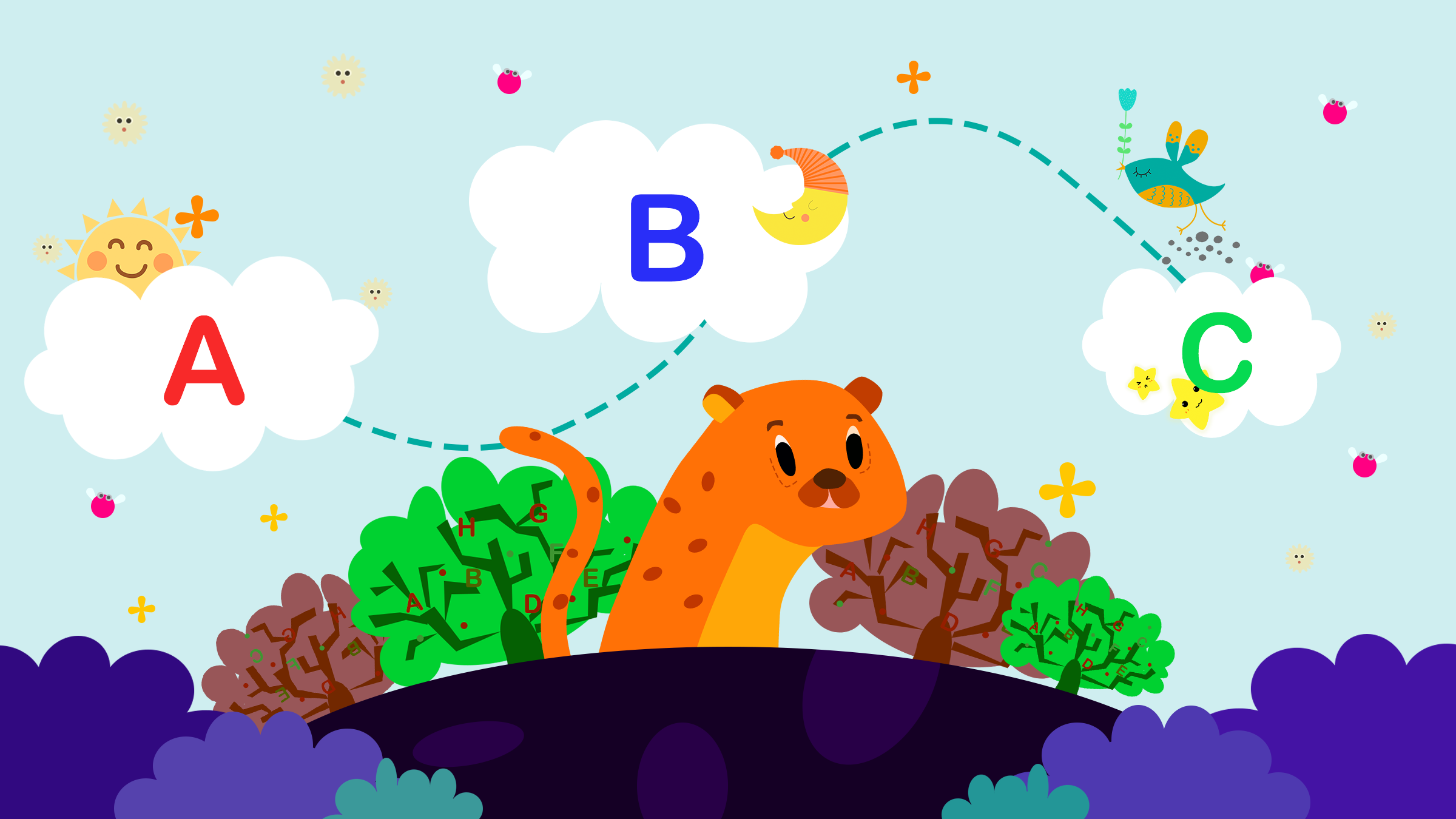 幼儿英语插画|插画|儿童插画|susu131828 - 原创作品 - 站酷 (zcool)