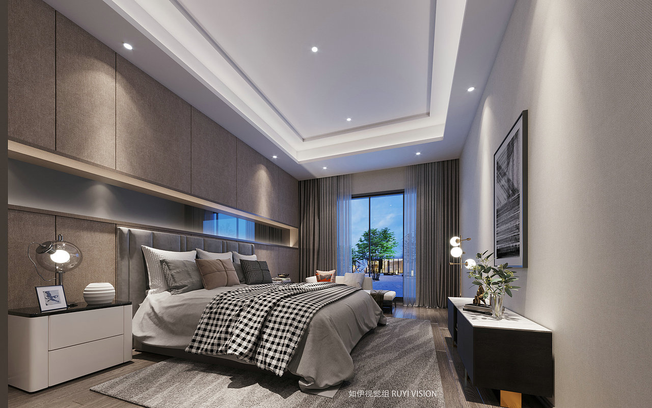 现代家装别墅丨如伊视觉(13)